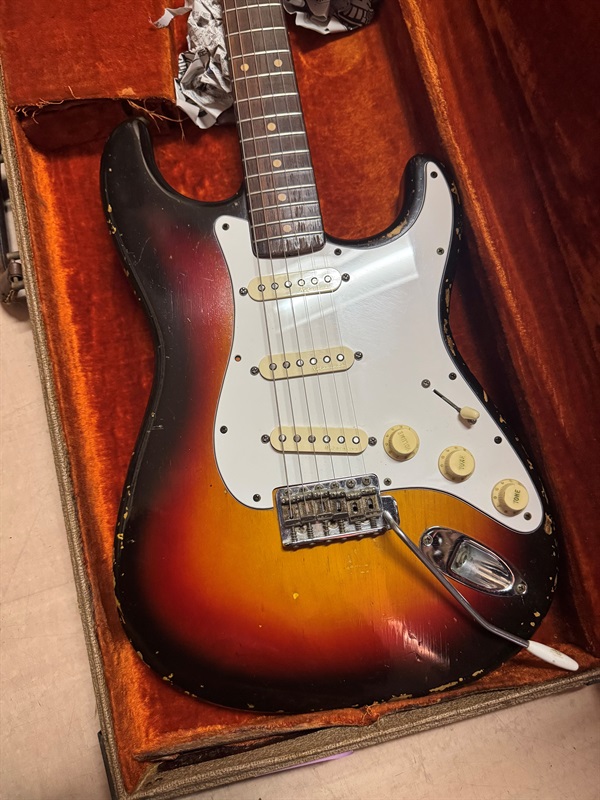 Fender USA 62 Stratocaster Slab SB/Rの画像